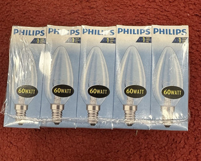 10er Packung Glühlampen Kerze 60W E14 230V dimmbar klar Glühbirne Philips 670lm