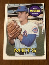 1969 Topps Baseball - Tug McGraw #601 with Mets
