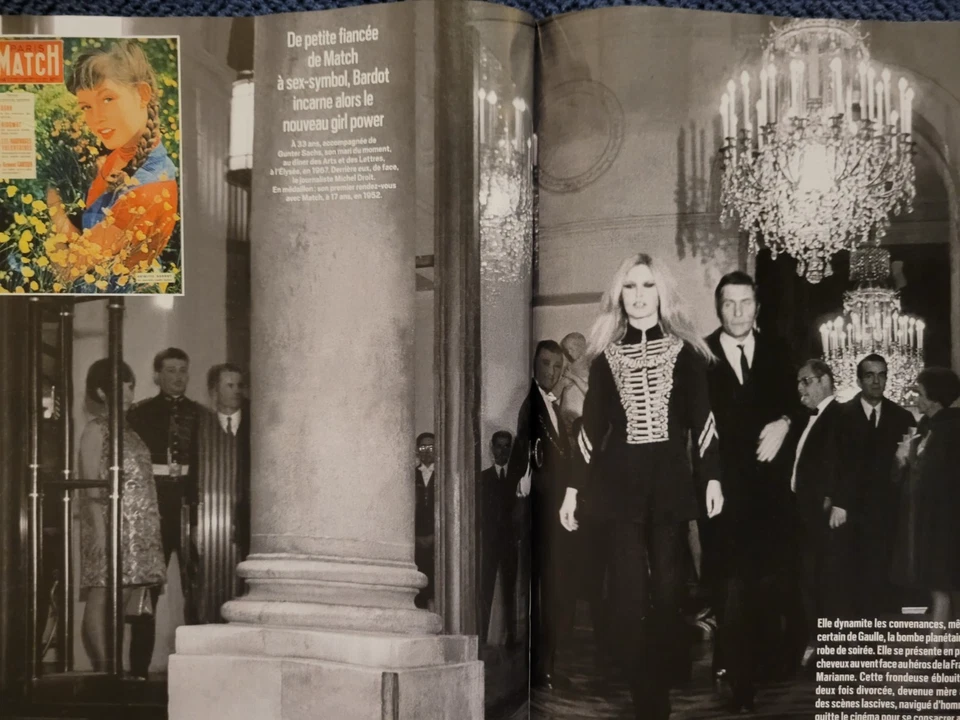 LIVRE LA PETITE FIANCÉE DE PARIS MATCH🎬+2 PARIS MATCH 2025💐ET 1 PHOTO A4 BB  - Photo 4/4