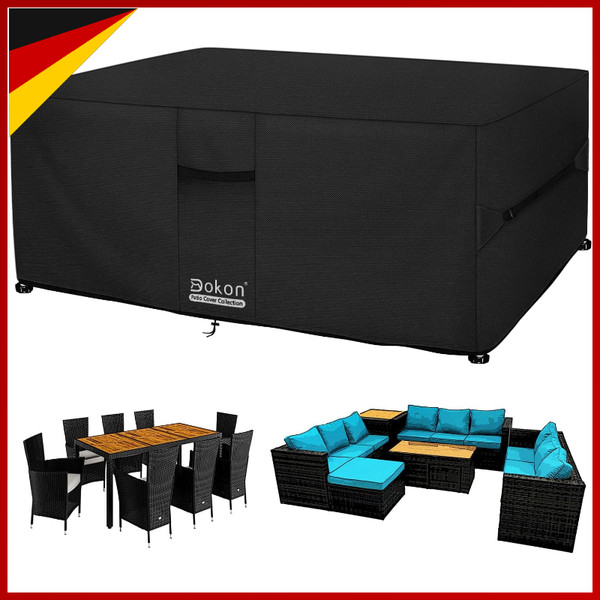 Abdeckung FüR GartenmöBel Wasserdicht 300X300X90Cm SchutzhüLle Anti-Uv Staubfest-image