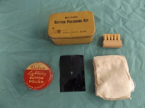 WW2 military button polishing kit, 1941, original
