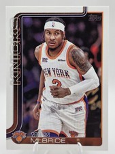 Miles McBride #17 New York Knicks 2025 Topps Flagship Basketball