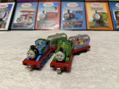 Thomas & Friends Take Along Diecast Birthday Percy And Paint Splattered Thomas