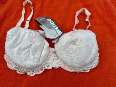 Parisa by Amir Vintage Y2K pink Floral Lace Bra 36 A NWT