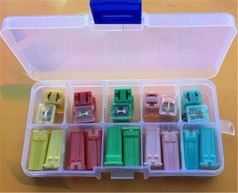 20Pcs Square Fuse Kit Mini Fuse Assortment 20A 30A 40A 50A 60A Fit AU Stock - image 2 of 4