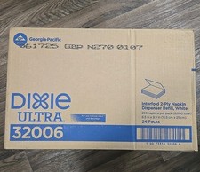 Dixie 32006 Interfold Napkin Refills 2-Ply, 6.5 x 9.9, White, 6,000/Carton