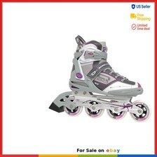 Women Inline Skates 80mm Wheels Lightweight Aluminum Frame Comfort Memory