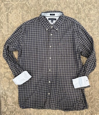 Tommy Hilfiger Men's Long Sleeve Shirt Fall Button Up Size XL EUC Grey