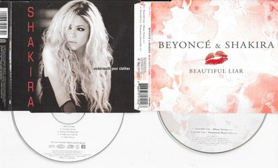 2 x SHAKIRA - underneath your clothes + BEYONCE  - beautiful liar    CD s