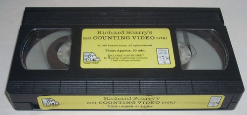 Richard Scarry's Best COUNTING VIDEO Ever! ( VHS, 1989 ) Side Loader Box - Picture 4 of 18