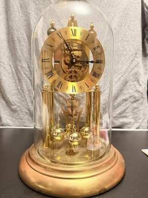 Elgin S Haller 400 Day Skeleton Clock