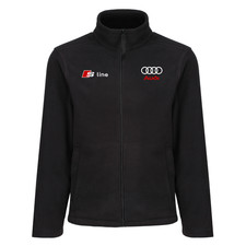 Image of Audi S Line Printed Car Racing Motor Sport Full Zip Fleece Jacket