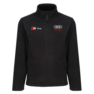 Audi S Line bedruckte Fleecejacke Autorennen Motorsport Full Zip