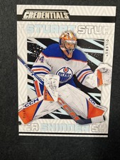 23-24 UD Credentials Hockey Ice Blue 33 Stuart Skinner