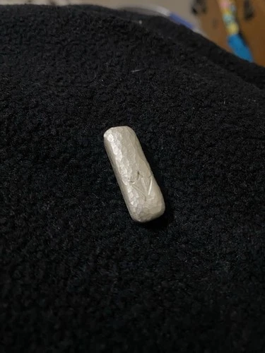 1/2oz Custom Hand Poured and Hammered Silver Bar.999 Silver Bullion Ingot Bar