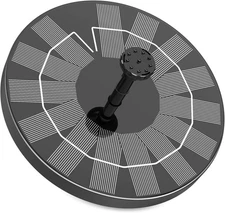 3.5W Solar Fountain,Solar Powered Fountain Pump with 6 Nozzles Submersible Decor