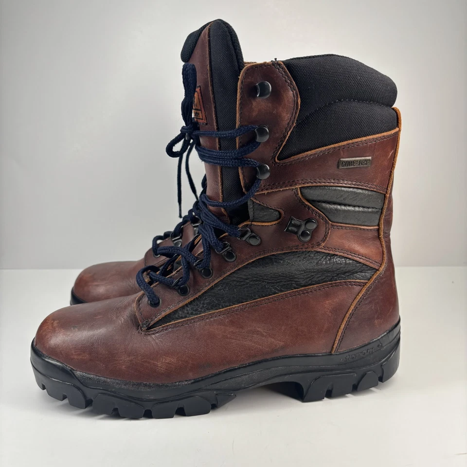 Bota con cordones Irish Setter 812 para hombre EE. UU. 11W cuero marrón Gore-Tex caza senderismo Foto 3 de 4