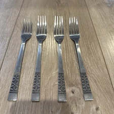 Stanley Roberts Rogers Co Stainless Korea Casa Vista Dinner Forks Set of 4