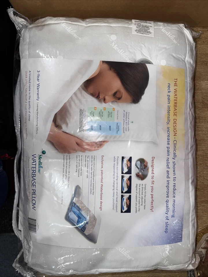The Water Pillow Mediflow clinically proven to reduce neck pain improve sleep - Image 3 of 4