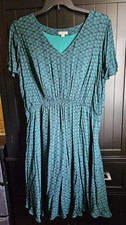Merona Teal Shell Design 2016 Target Size XXL V-neck Flowy