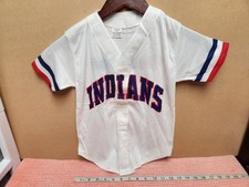 VTG 1986 Oh Henry! Cleveland Indians Youth Baseball Jersey Sz M Indians Jersey