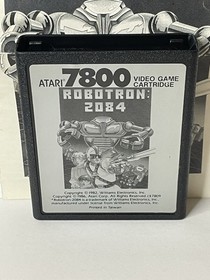 Robotron: 2084 (Atari 7800, 1986) Cartridge & Manual Cleaned Tested