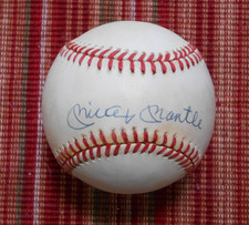 Mickey Mantle Signed American League Baseball - JSA Signature Graded 8