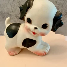Vtg Puppy Dog Squeak Toy Sun Rubber Co Ruth E Newton 4" Squeaker.Barberton,USA