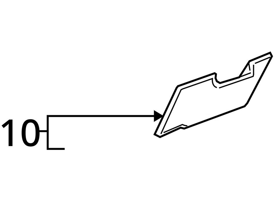 1997-2008 CHEVROLET OLDSMOBILE VENTURE SILHOUETTE BOLSTER I P DRVR KNEE 25789441 - Image 3 of 3