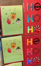 6 Papyrus 3D Embelished Christmas Cards 6x4.5 & 7.5x4 “ New