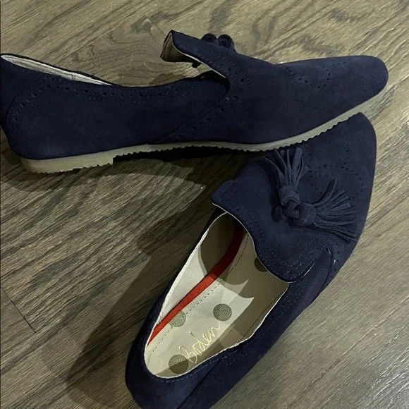 Boden 海军蓝麂皮绒流苏乐福鞋 - 尺码 7.5 (38) — 第 4/4 张图片