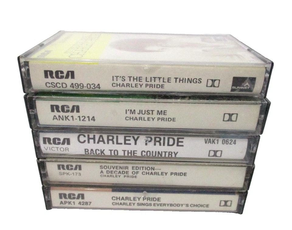 Charley Pride Cassette Tape Bundle Set of 5 RCA Victor Records Australian Issue - Image 3 of 4