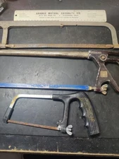 Vintage Stanley No. 408 Adjustable Size Hacksaw - USA Made Metal Cutting Saw