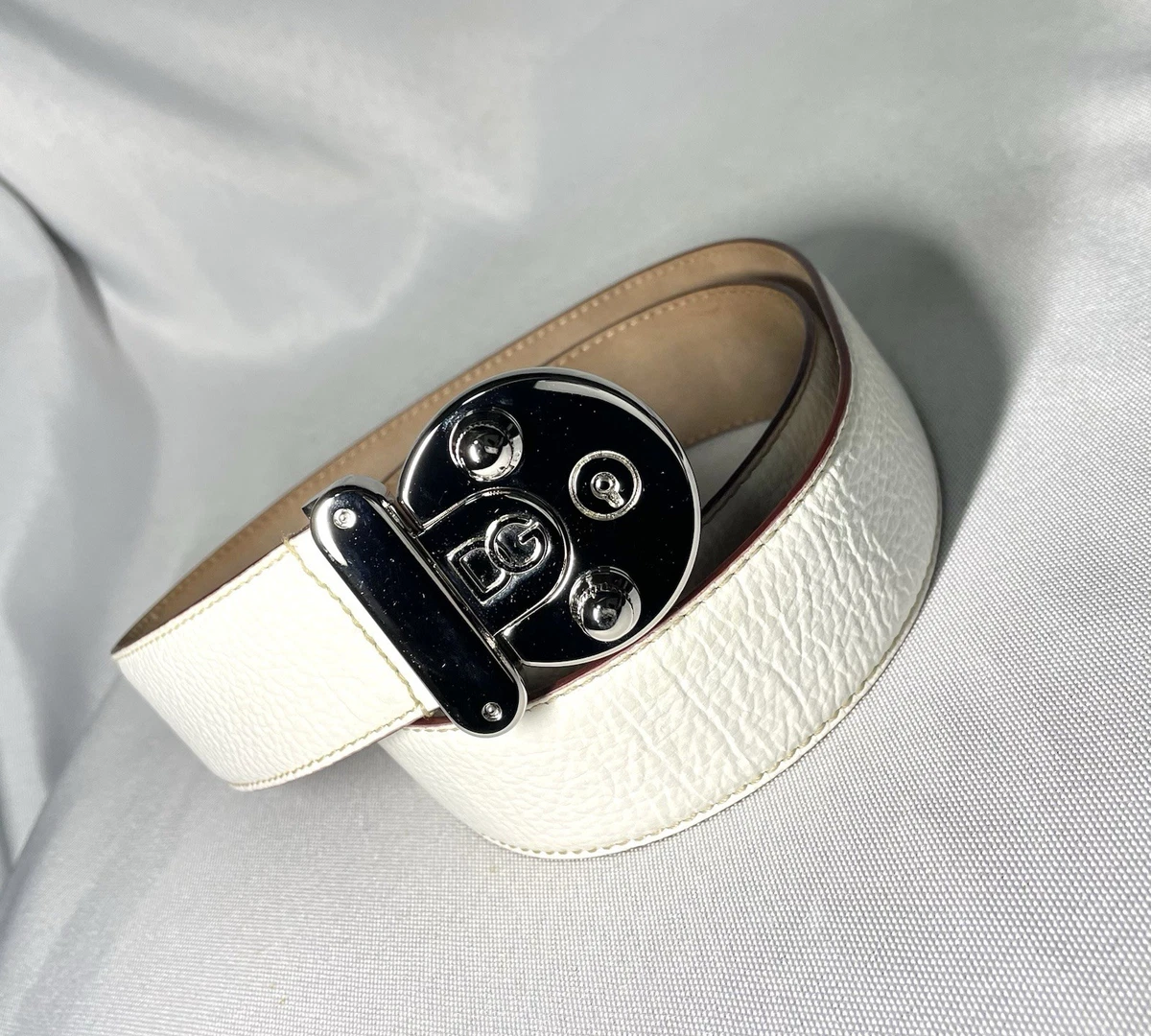 Dolce&Gabbana Leather White Belts for Men for sale | eBay