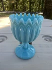 Vintage French Portieux PV Vallerysthal Beaded Sugar Cup Sawtooth Rim