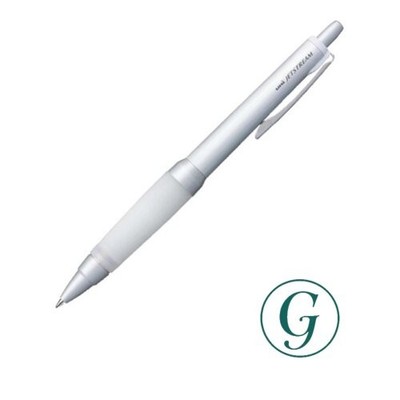 Mitsubishi Pencil Jetstream Alpha Gel Oil-Based Ballpoint Pen 0.7mm Silver Easy