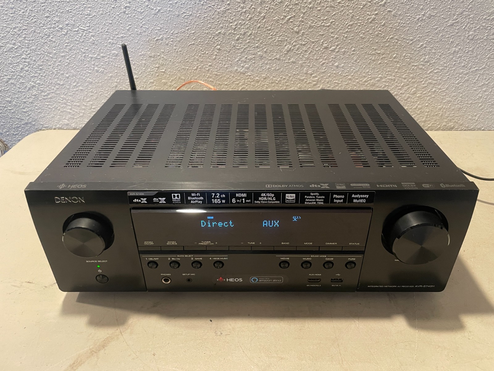 Denon AVR-S740H 7.2ch 8K AV Receiver HDMI 2.1 Dolby Atmos
