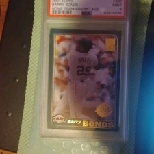 Topps 2001 Barry Bonds Home Team Advantage #497 San Francisco Giants PSA 9