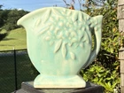 Nice Vintage Nelson McCoy Miniature Turquoise Creamer Pitcher Vase