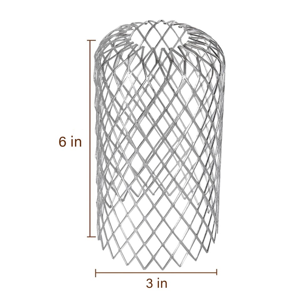 6 Pack Downspouts Gutter Guard Aluminum Filter Strainer, Gutter