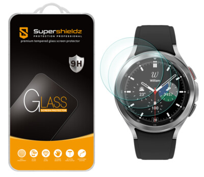 3X Tempered Glass Screen Protector for Samsung Galaxy Watch 4 Classic (46mm)