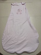 Baby Bag Sleep Sack Size Medium 10-24 Months Pink Stripes Teddy Cotton