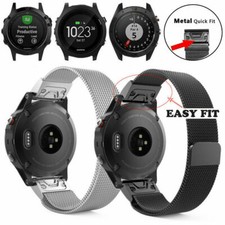 Quick Fit Milanese Loop Watch Band Strap For Garmin Fenix 7X 6X 6 Tactix 7 Epix