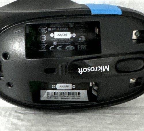 Microsoft Sculpt 1534 Black Wireless Bluetooth 300 DPI Optical Comfort Mouse - Afbeelding 6 van 6