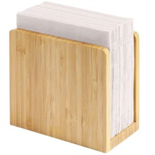 Wooden Napkin Holder Napkin Storage Dispenser for Tables Kitchen Office