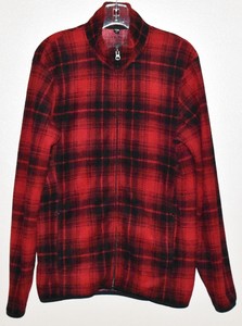 casaco xadrez vermelho e preto feminino