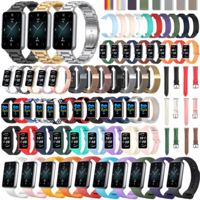 For Honor Band 9 Smart Watch Metal/Silicone/Nylon/Leather Watch Band Wrist Strap