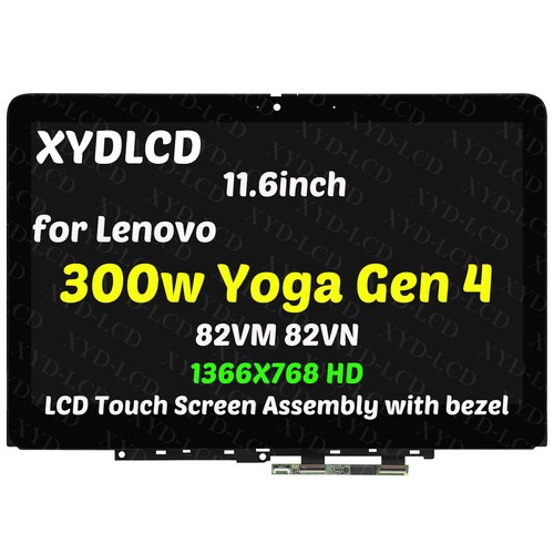 Écran Tactile LCD Pour Lenovo Yoga Gen4 Type 82VM - 11.6" 1366x768, Neuf, Garantie 6 Mois