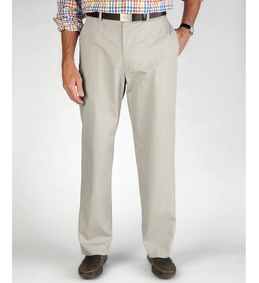 NWT Mens Size 40 Bills Khakis Gray M3 Trim Fit Plain Front Twill