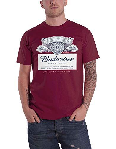 BEER - Budweiser Red Label - T-Shirt - (L) NUOVO